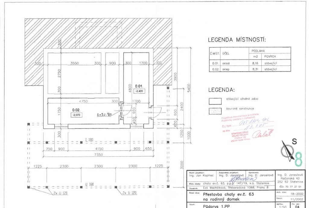 Prodej rodinného domu, 88m2, pozemek 600m2, ul. Slunná 492, Statenice