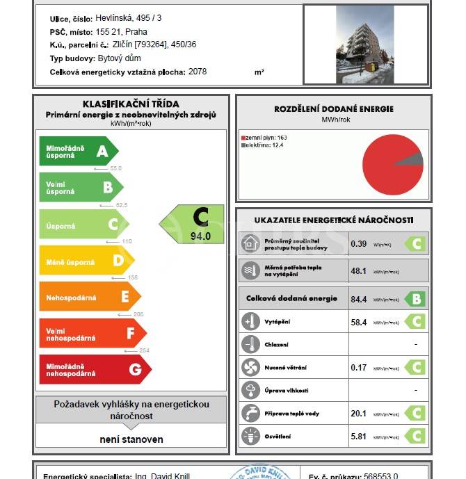 Prodej bytu 3+kk s dvěma balkony, OV, 83m2, ul. Hevlínská 495/3, Praha 5 - Zličín