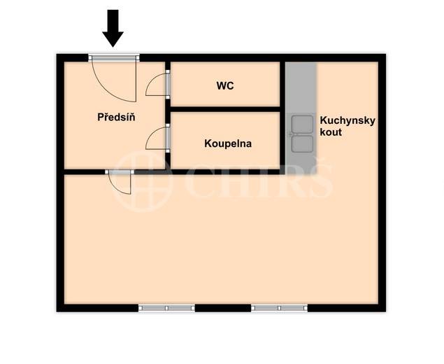 Prodej bytu 1+kk, OV, 35m2, ul. Suchý vršek 2138/1, Praha 5 - Nové Butovice