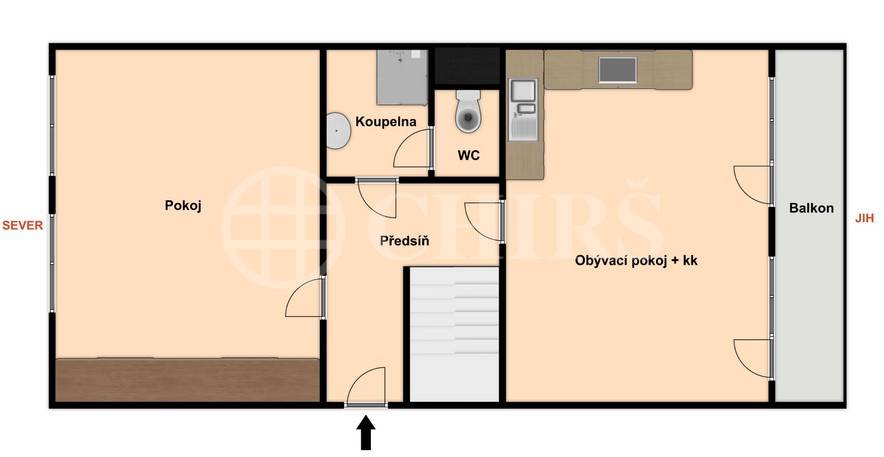 Pronájem bytu 4+kk s balkonem a dvěma terasami, OV, 115m², ul. Sluneční náměstí 2562/2, Praha 5 - Hůrka