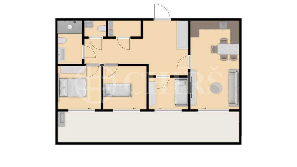 Prodej bytu 4+kk, 175m² s terasou, sklepem a garážovým stáním, OV, ul. Hasilova 3125/10, Praha 5 - Stodůlky