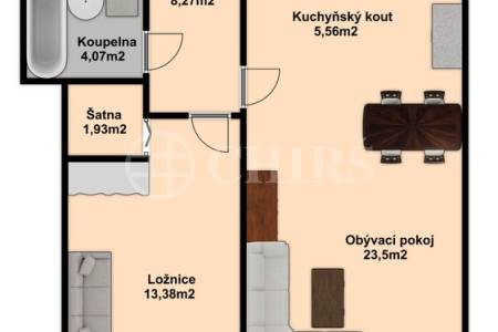 Prodej bytu 2+kk s balkonem a sklepem, OV, 59m2, ul. Melodická 1380/5, Praha 5 - Stodůlky