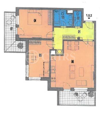 Prodej bytu 3+kk s dvěma balkony, OV, 83m2, ul. Hevlínská 495/3, Praha 5 - Zličín