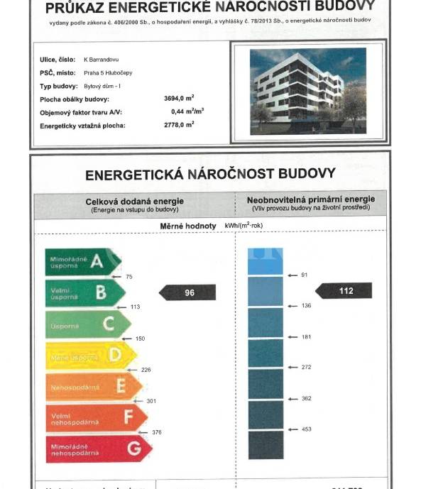 Pronájem bytu 2+kk s balkonem, OV, 52m2, ul. Náměstí Olgy Scheinpflugové 1280/1, Praha 5 - Hlubočepy