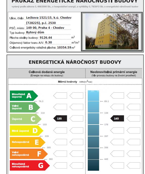 Pronájem bytu 3+kk, OV, 60 m2 byt, 3 m2 lodžie, ul. Lečkova 1521/15, Praha 4 - Chodov. 