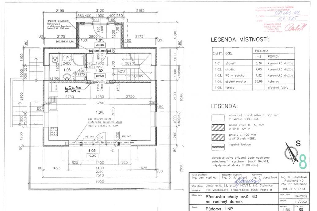 Prodej rodinného domu, 88m2, pozemek 600m2, ul. Slunná 492, Statenice