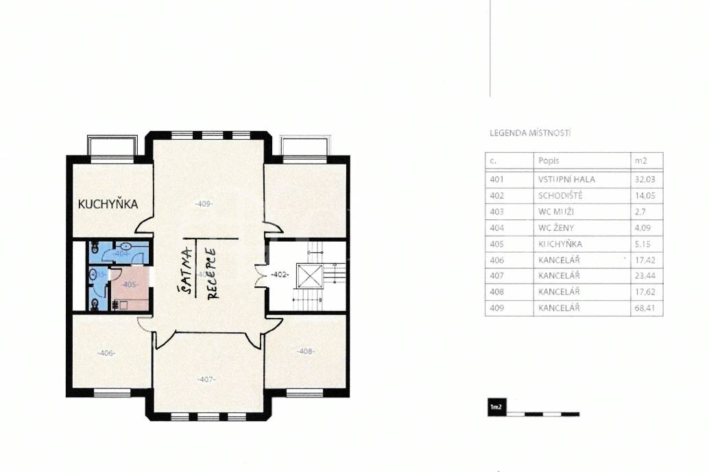 Pronájem kanceláře 169 m2, Bělohorská 260/39, Praha 6