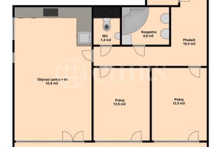 Prodej bytu 3+kk s lodžií, OV, 91m2, ul. Radouňova 2681/24, Praha 5 - Stodůlky