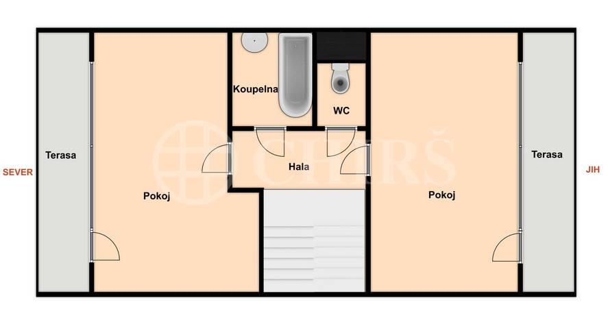 Pronájem bytu 4+kk s balkonem a dvěma terasami, OV, 115m², ul. Sluneční náměstí 2562/2, Praha 5 - Hůrka